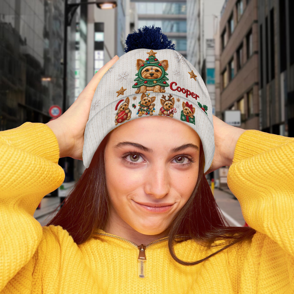 Frohe Weihnachten - Personalisierte Hundemütze