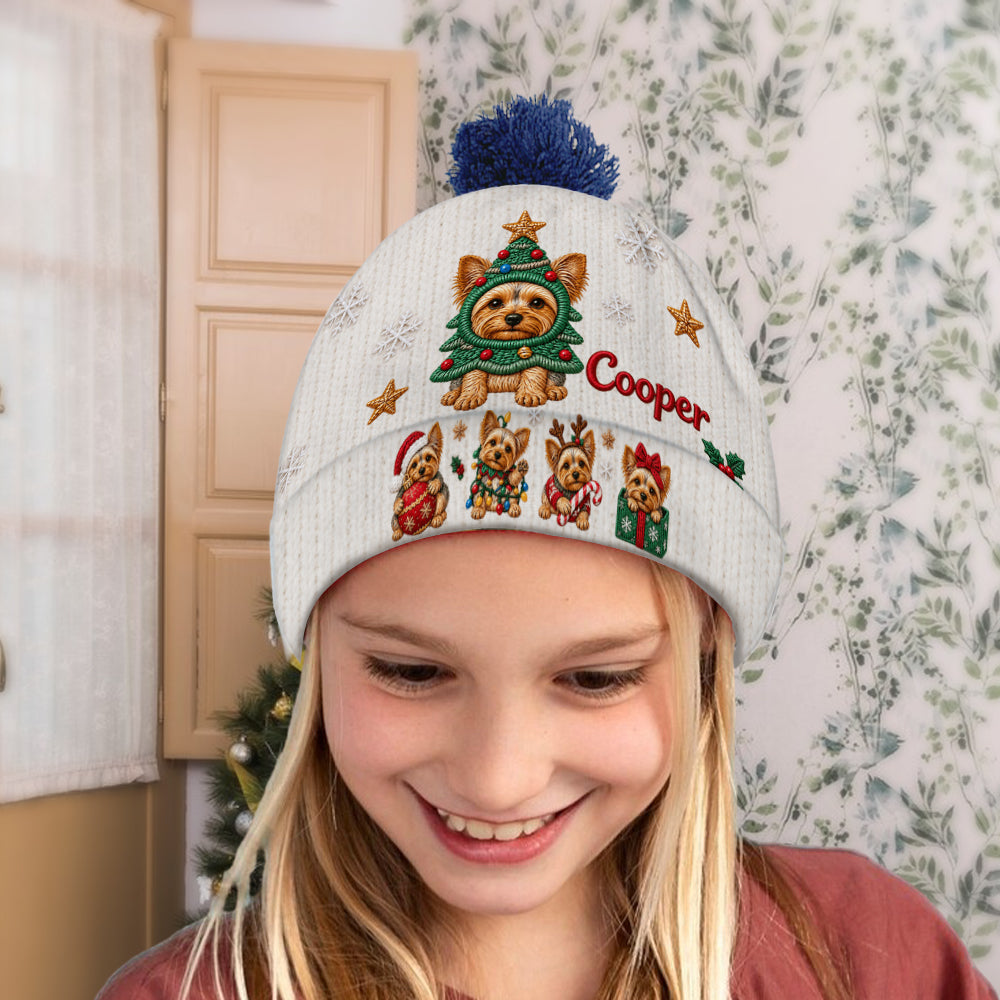 Frohe Weihnachten - Personalisierte Hundemütze