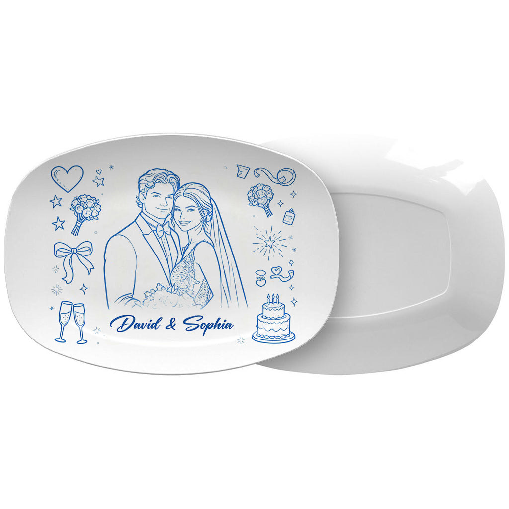 Perfect Gift For Couple - Personalized Couple Plate