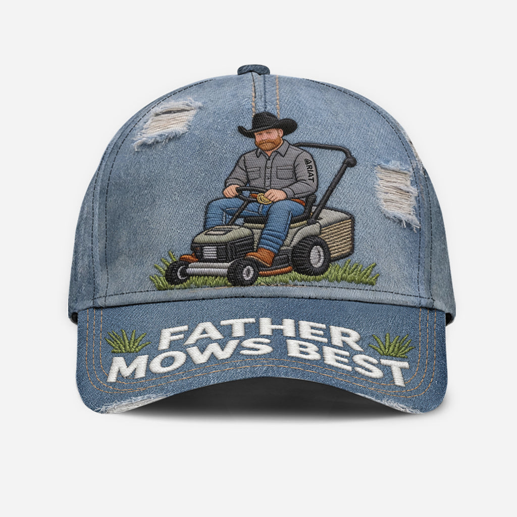 Vater mäht am besten - Personalisierte klassische Vatermütze