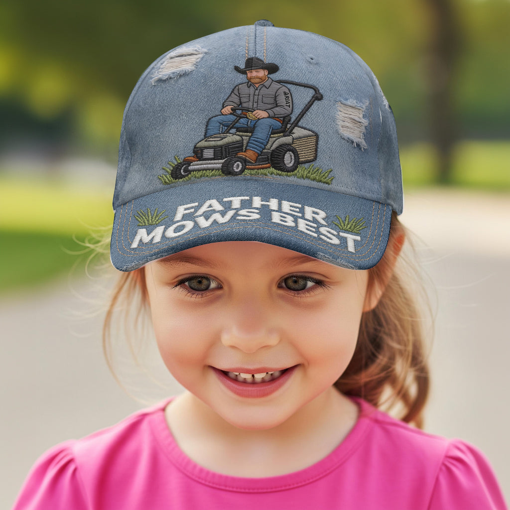 Vater mäht am besten - Personalisierte klassische Vatermütze