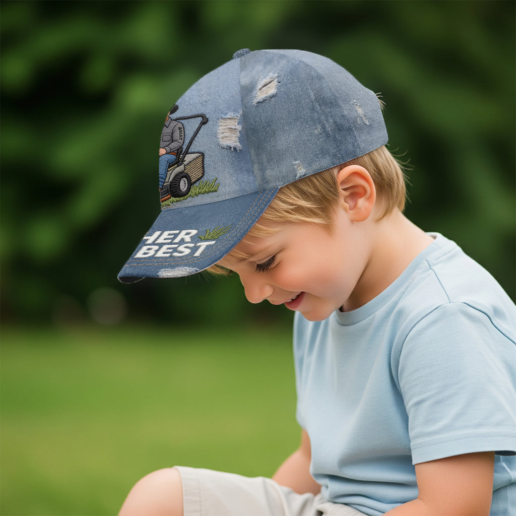 Vater mäht am besten - Personalisierte klassische Vatermütze