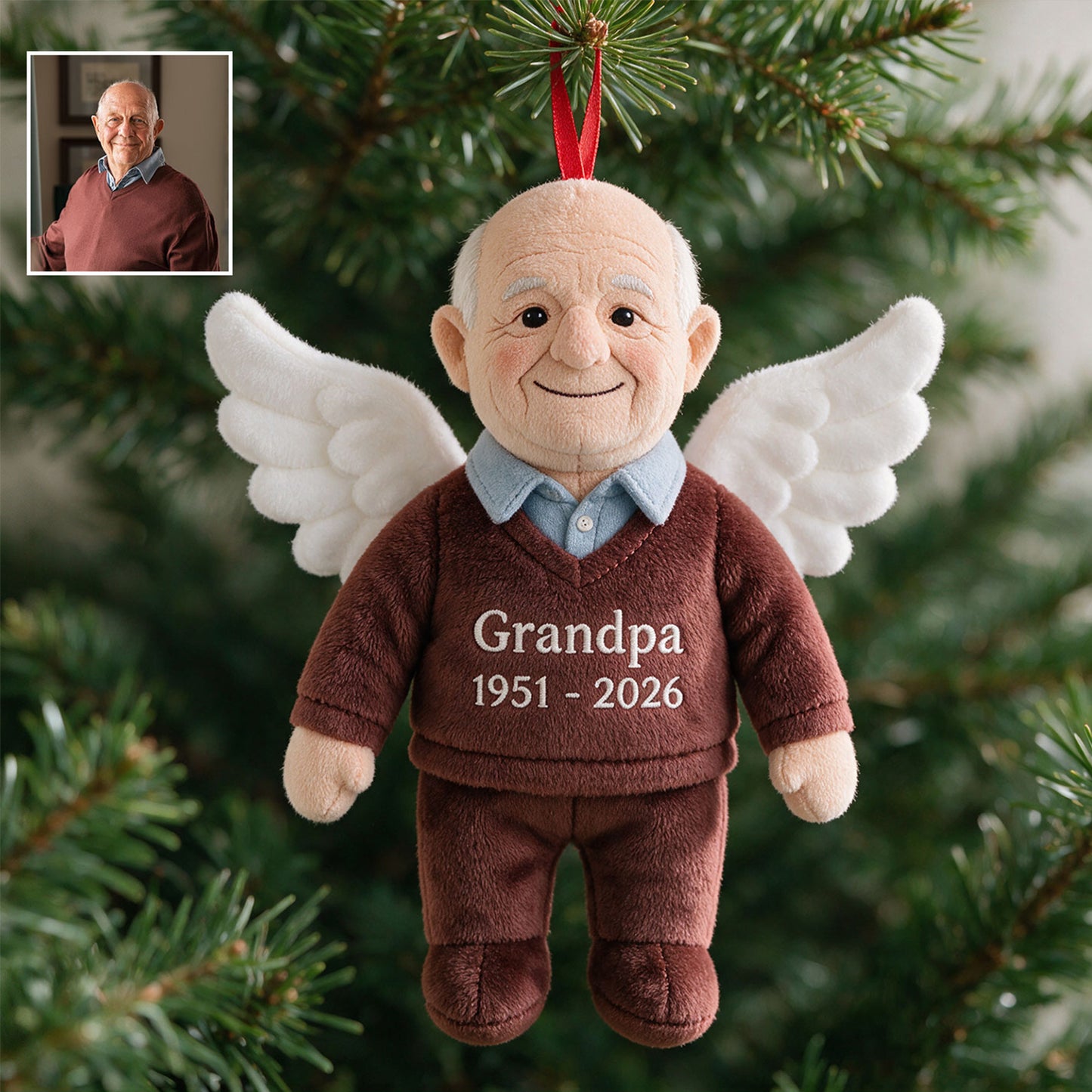 Ich bin immer bei dir - Personalisierte Gedenk-Plüschornament