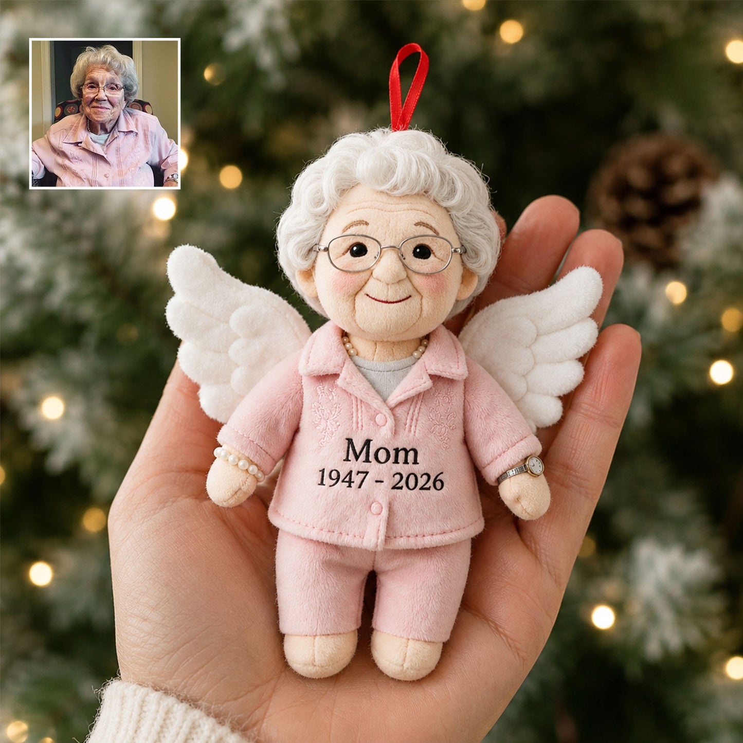 Ich bin immer bei dir - Personalisierte Gedenk-Plüschornament