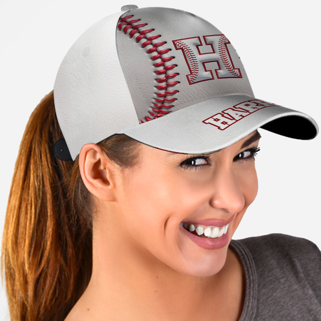 Personalisierte Baseballkappe mit Initialen für Baseballfans – Klassische Baseballkappe mit individueller Gestaltung