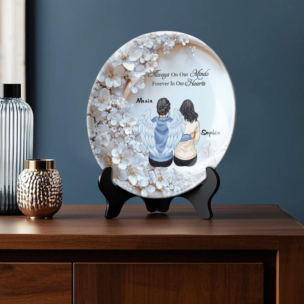 I'm Always With You - Personalized Memorial Ceramic Round Plate