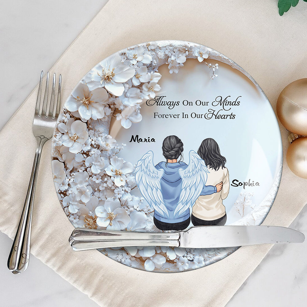 I'm Always With You - Personalized Memorial Ceramic Round Plate