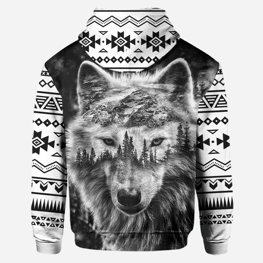 Strong Wolf - Personalized Wolf Hoodie and Leggings