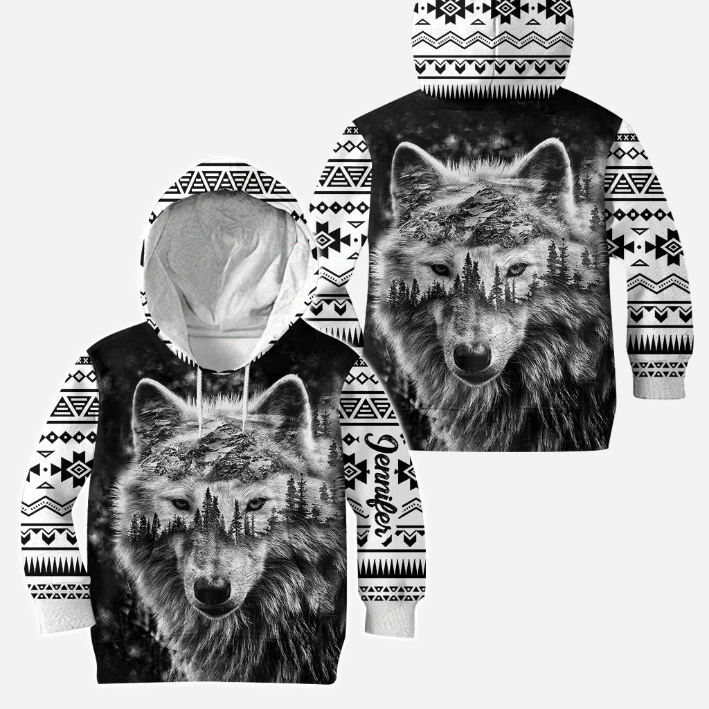 Strong Wolf - Personalized Wolf Hoodie and Leggings