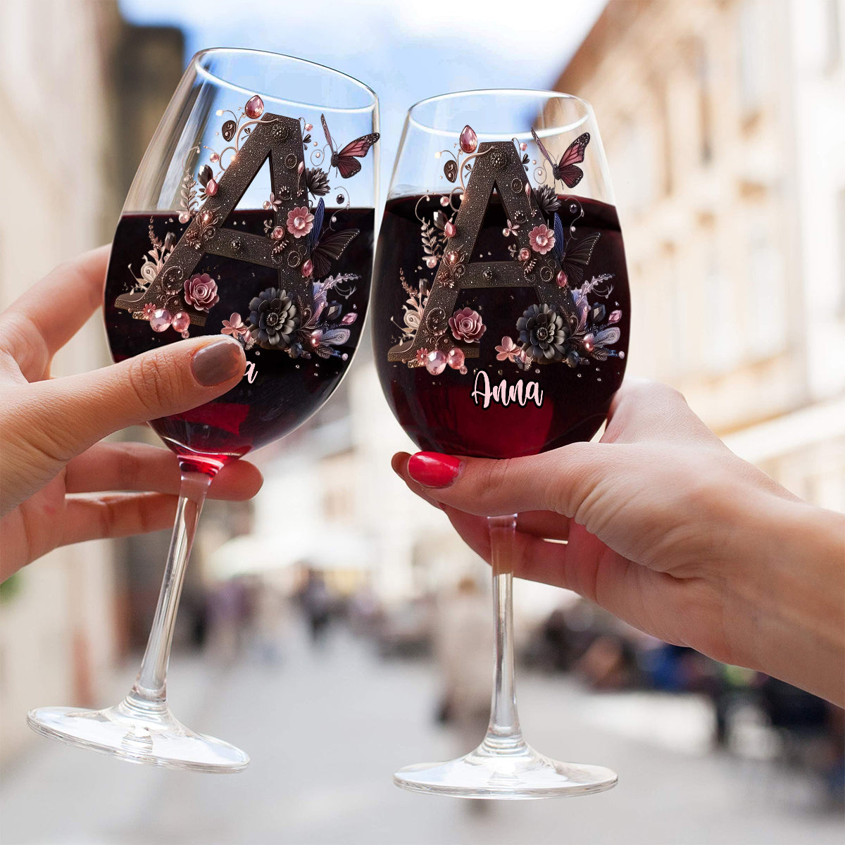 Création originale pour les amateurs de vin - Verre à vin personnalisé à longue tige