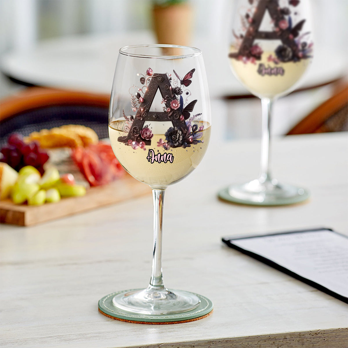 Création originale pour les amateurs de vin - Verre à vin personnalisé à longue tige