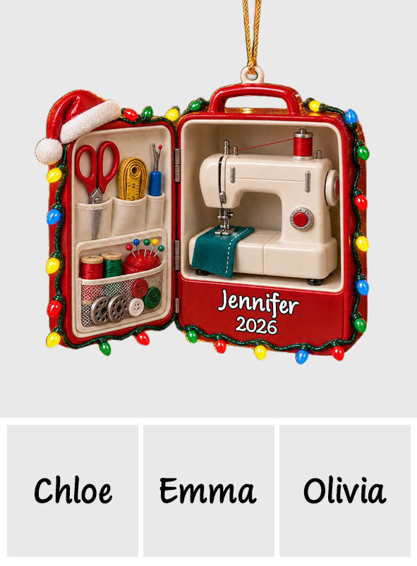Love Sewing - Personalized Sewing Premium 3D Ornament