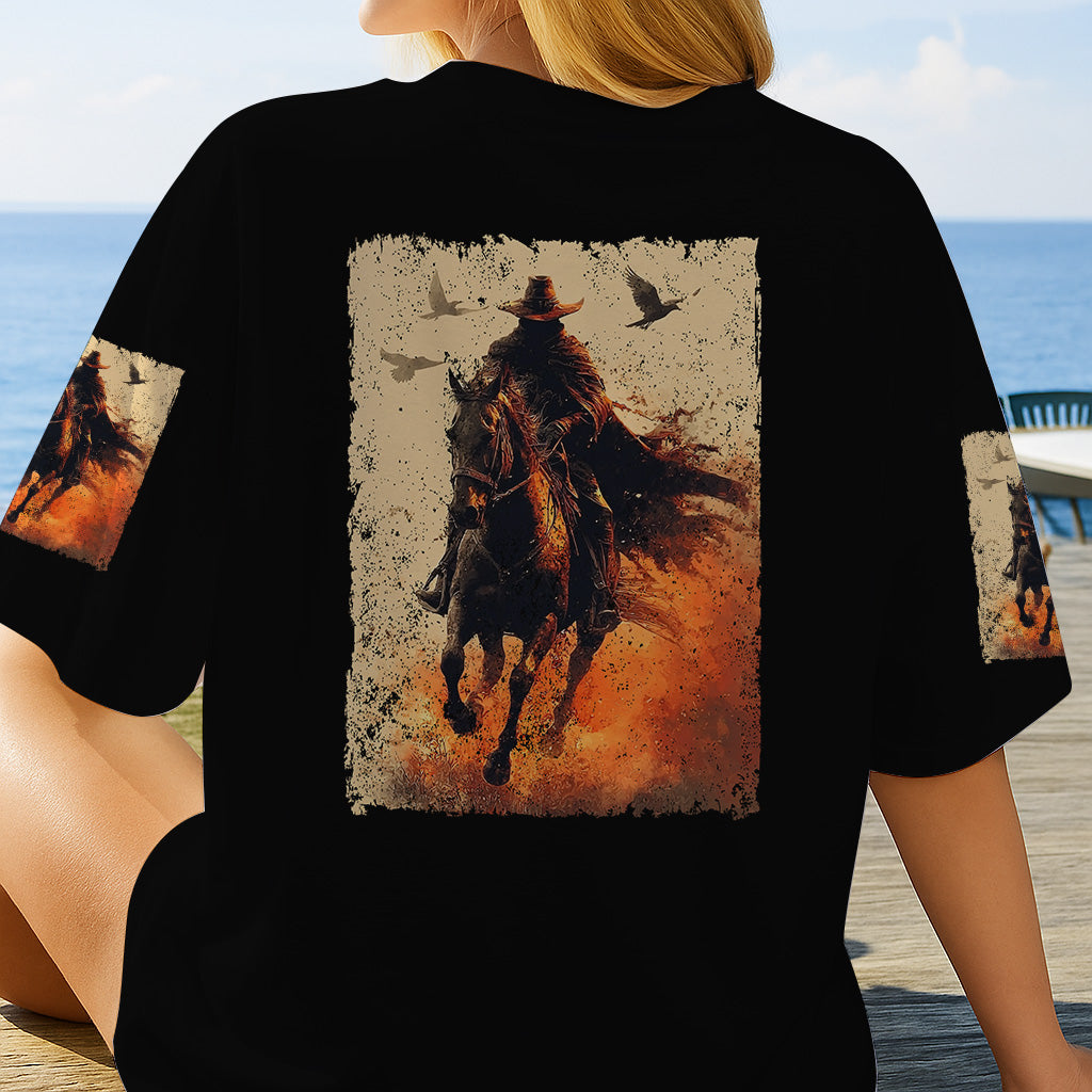 Halloween Horse Riding - Personalized Halloween All Over Shirt