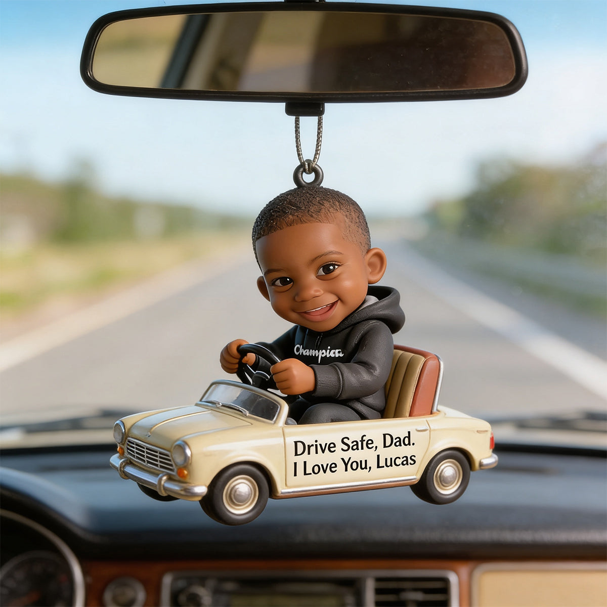 Fahre Sicher Papa - Personalisierte Vater Custom Made 3D Minifigur Ornament