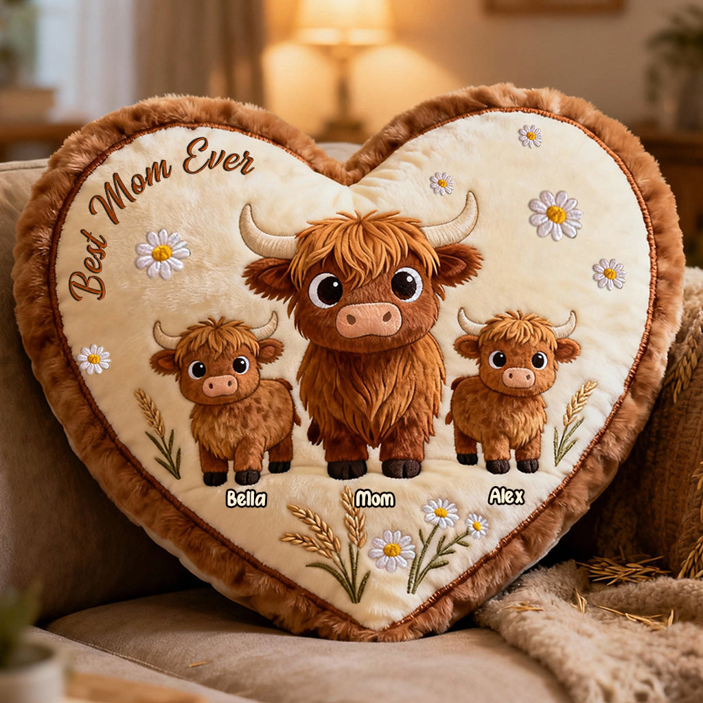 Cadeau idéal pour maman ou grand-mère : coussin personnalisé en fausse fourrure en forme de grand-mère