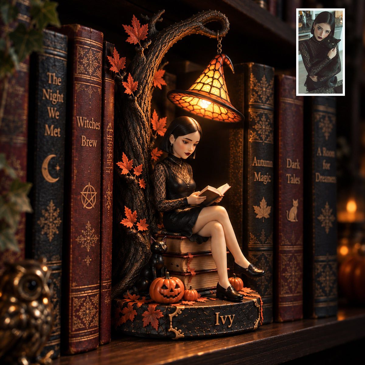 Not Every Witch Lives In Salem - Personalized Witch Bookshelf Lamp