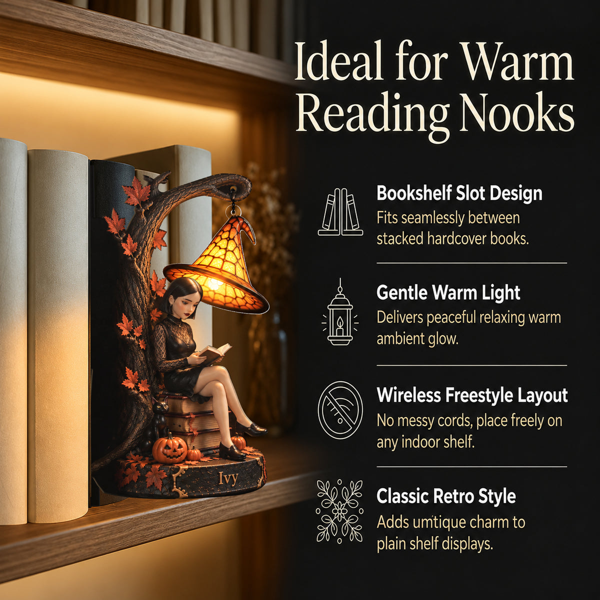 Not Every Witch Lives In Salem - Personalized Witch Bookshelf Lamp