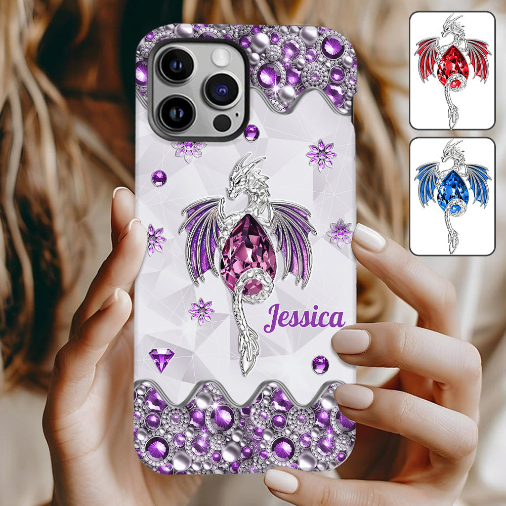 Liebe Drachen – Personalisierte Handyhülle mit Drachenmotiv