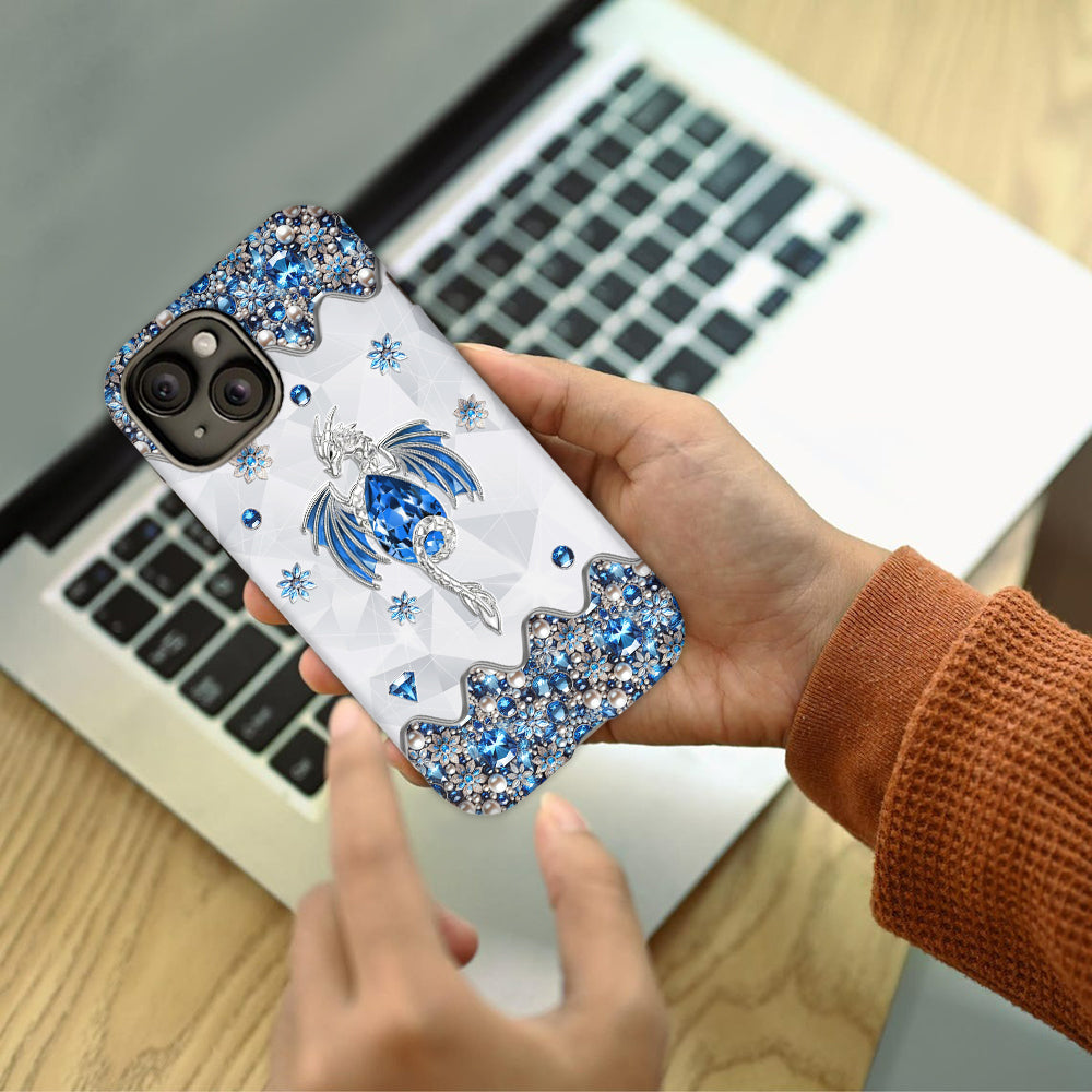 Liebe Drachen – Personalisierte Handyhülle mit Drachenmotiv