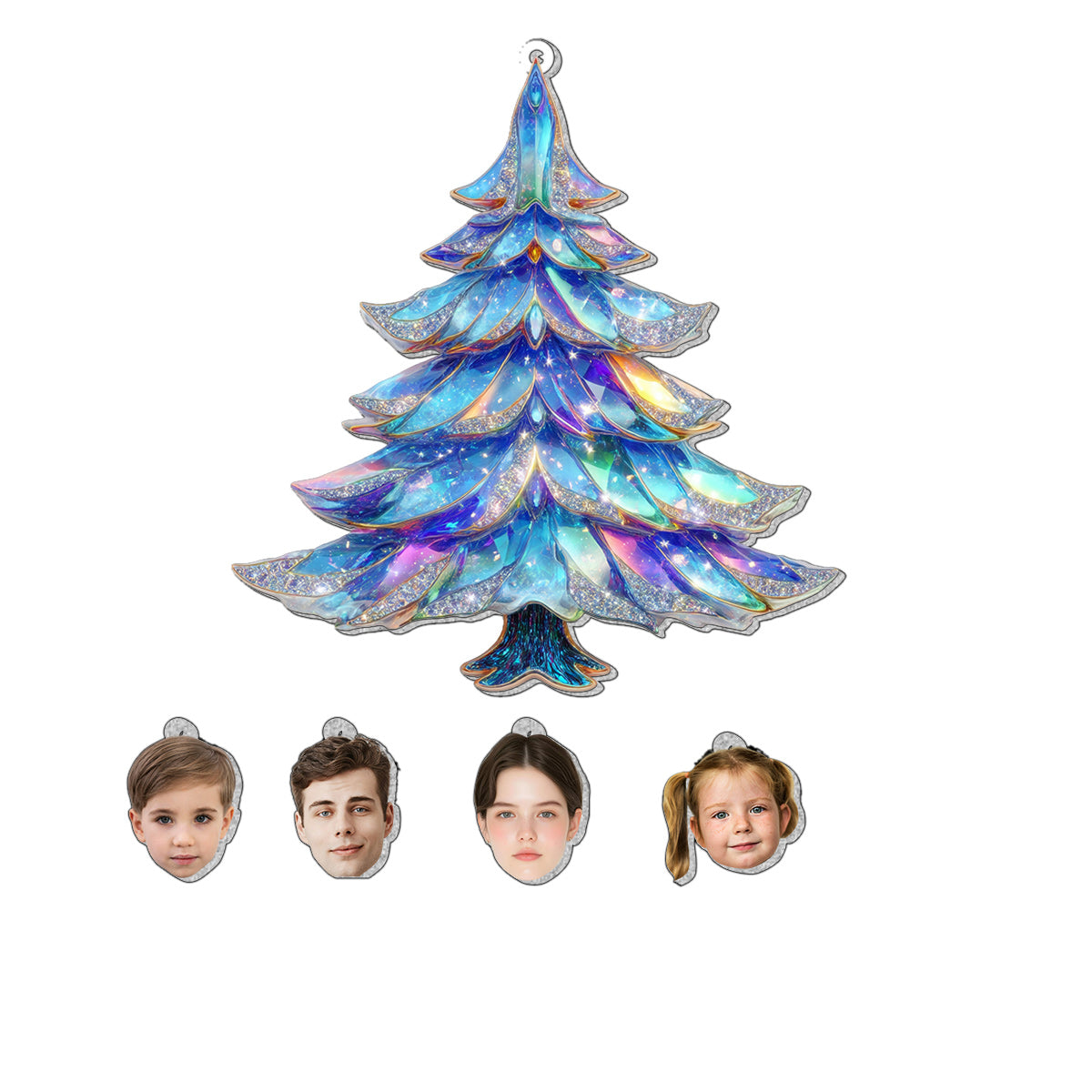 Notre famille - Ornement familial personnalisé avec charme