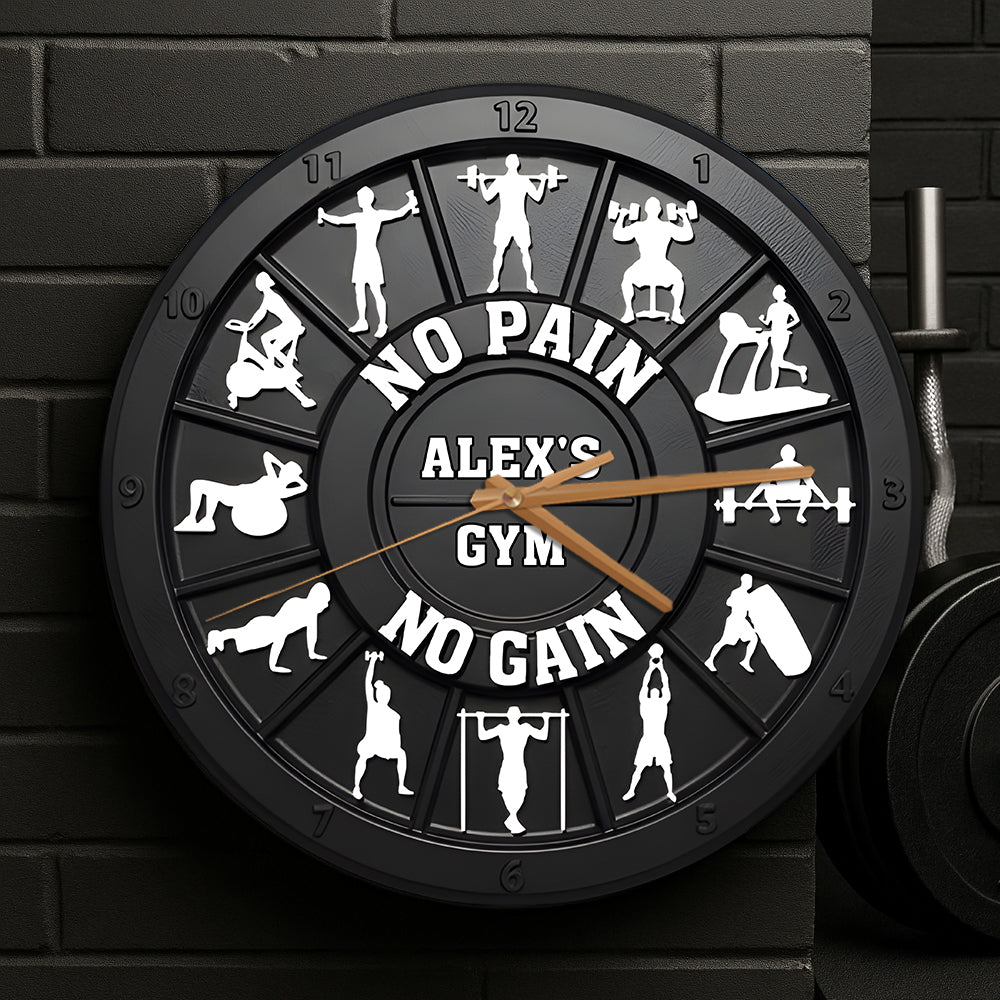 Ohne Fleiß kein Preis - Personalisierte Fitness-Wanduhr