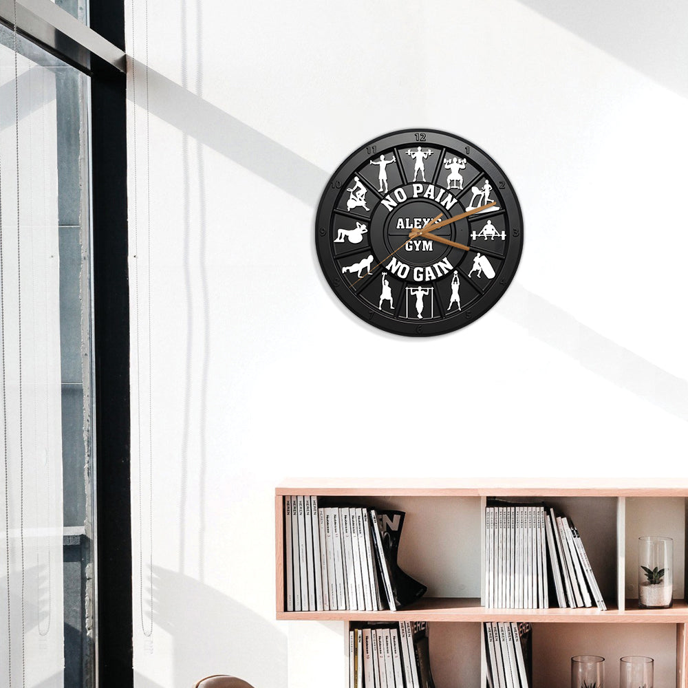 Ohne Fleiß kein Preis - Personalisierte Fitness-Wanduhr