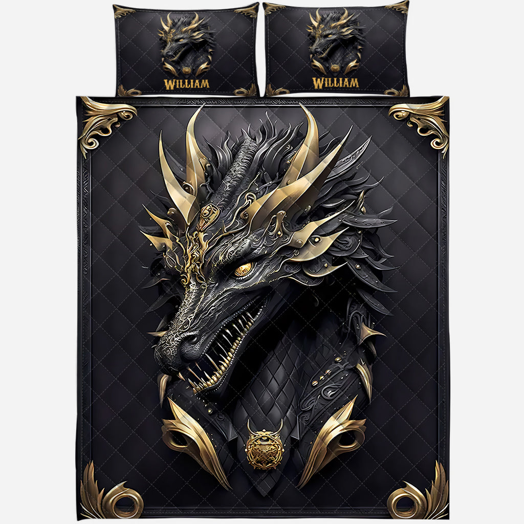 Liebe Drachen – Personalisiertes Drachen-Bettwäscheset