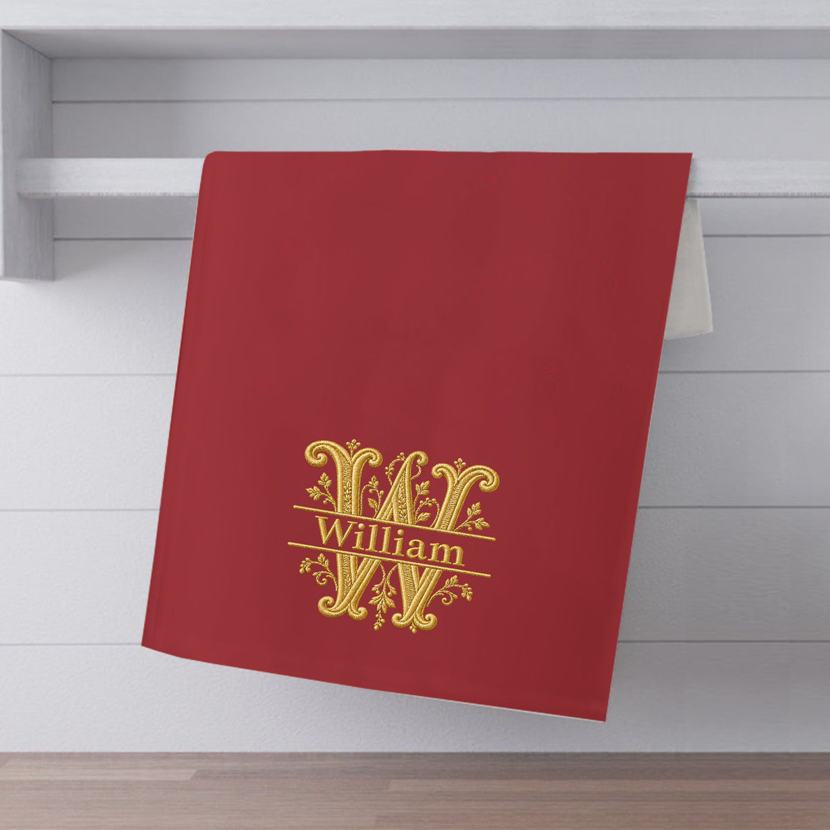 Personalisierte Serviette - Weihnachtsgeschenk - Zuhause für die Feiertage - Familienhandtuch