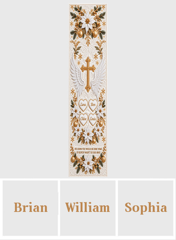 Christmas In Heaven - Personalized Memorial Table Runner