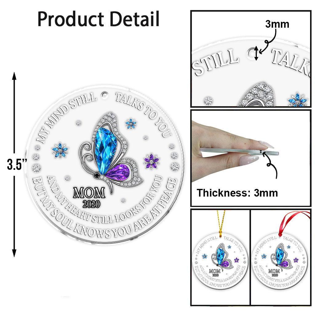 My Soul Knows You Are At Peace - Personalized Memorial Ornament