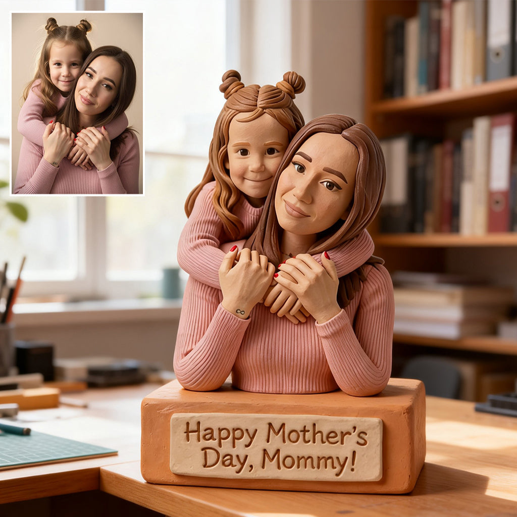Cadeau idéal pour maman - Plaque acrylique personnalisée « Mère » en forme de carte de vœux
