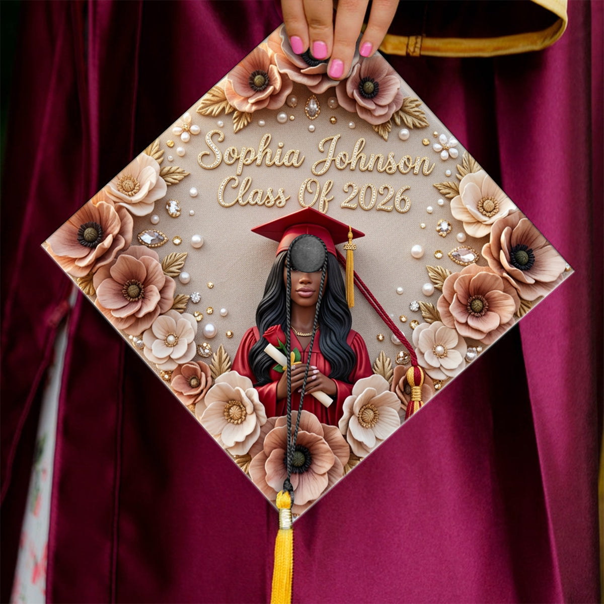 Custom Graduation Hat From Any Photo - Personalized Graduation Cap Topper