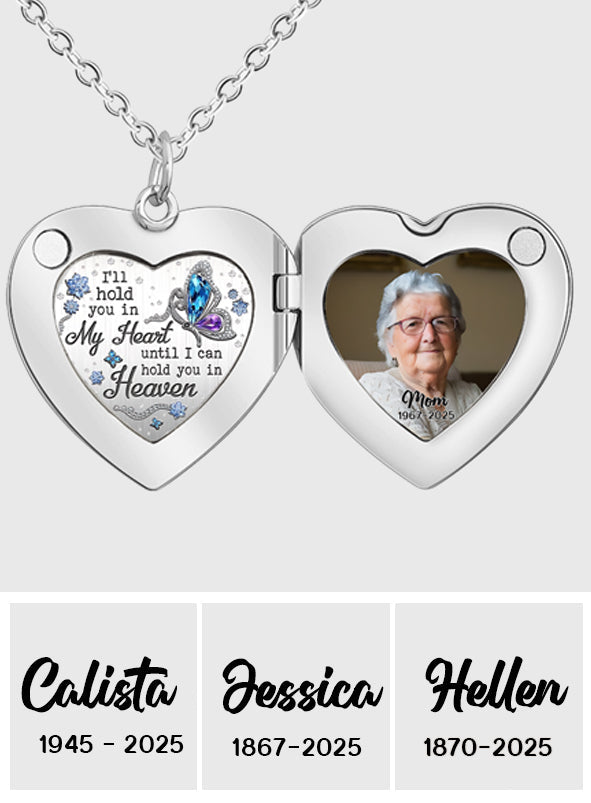 Forever In My Heart - Personalized Memorial Locket Pendant Necklace
