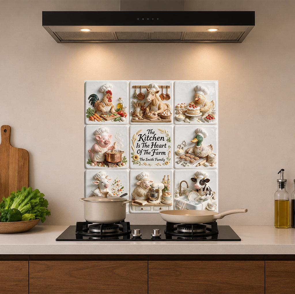 Farm House Kitchen Decor - Personalized Farmer Wall Decal