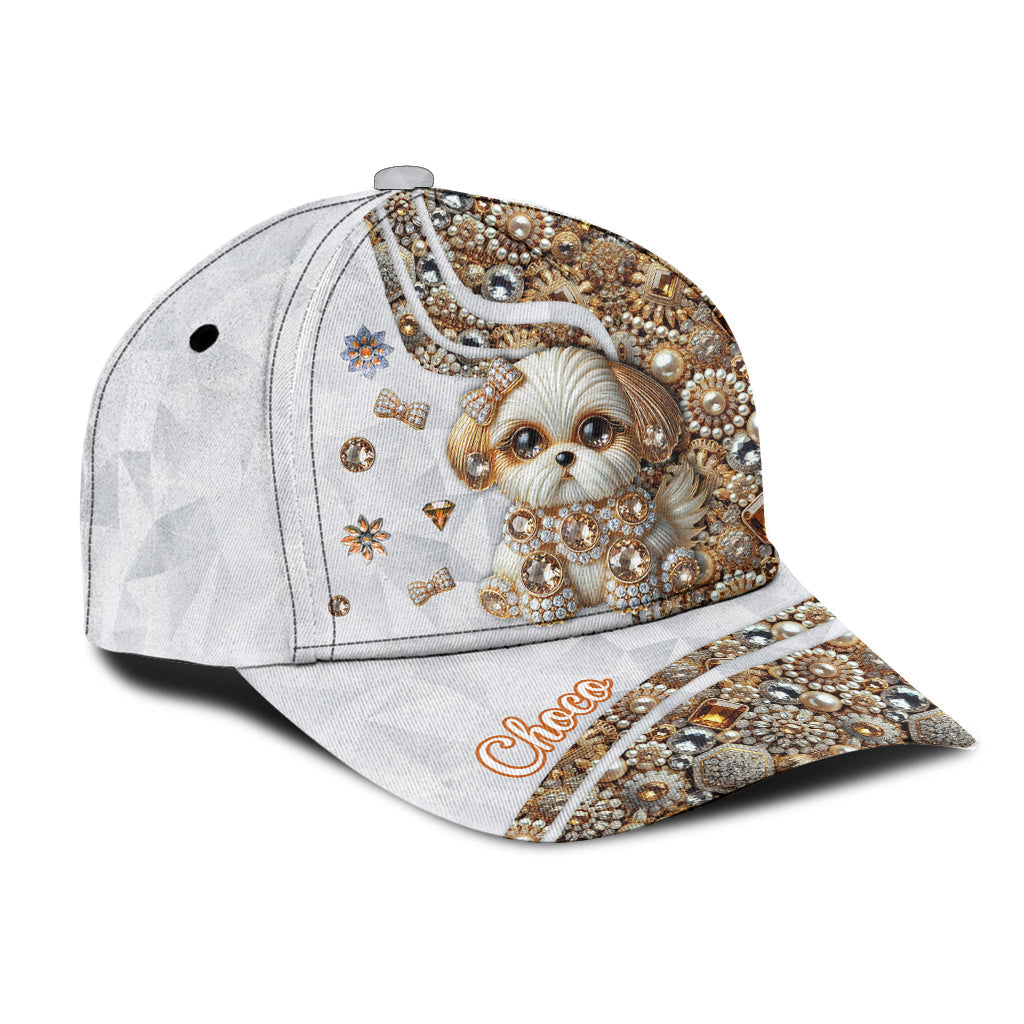 Casquette classique personnalisée pour chien « Love Shih Tzu »