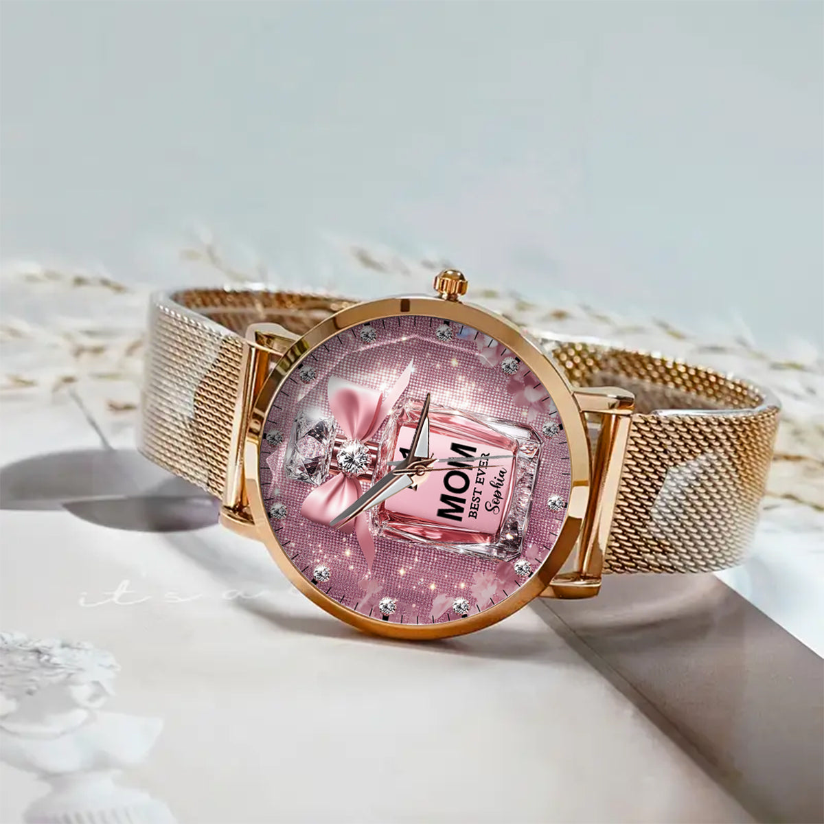 Best Mom Ever - Personalized Mother Women Hand Watch