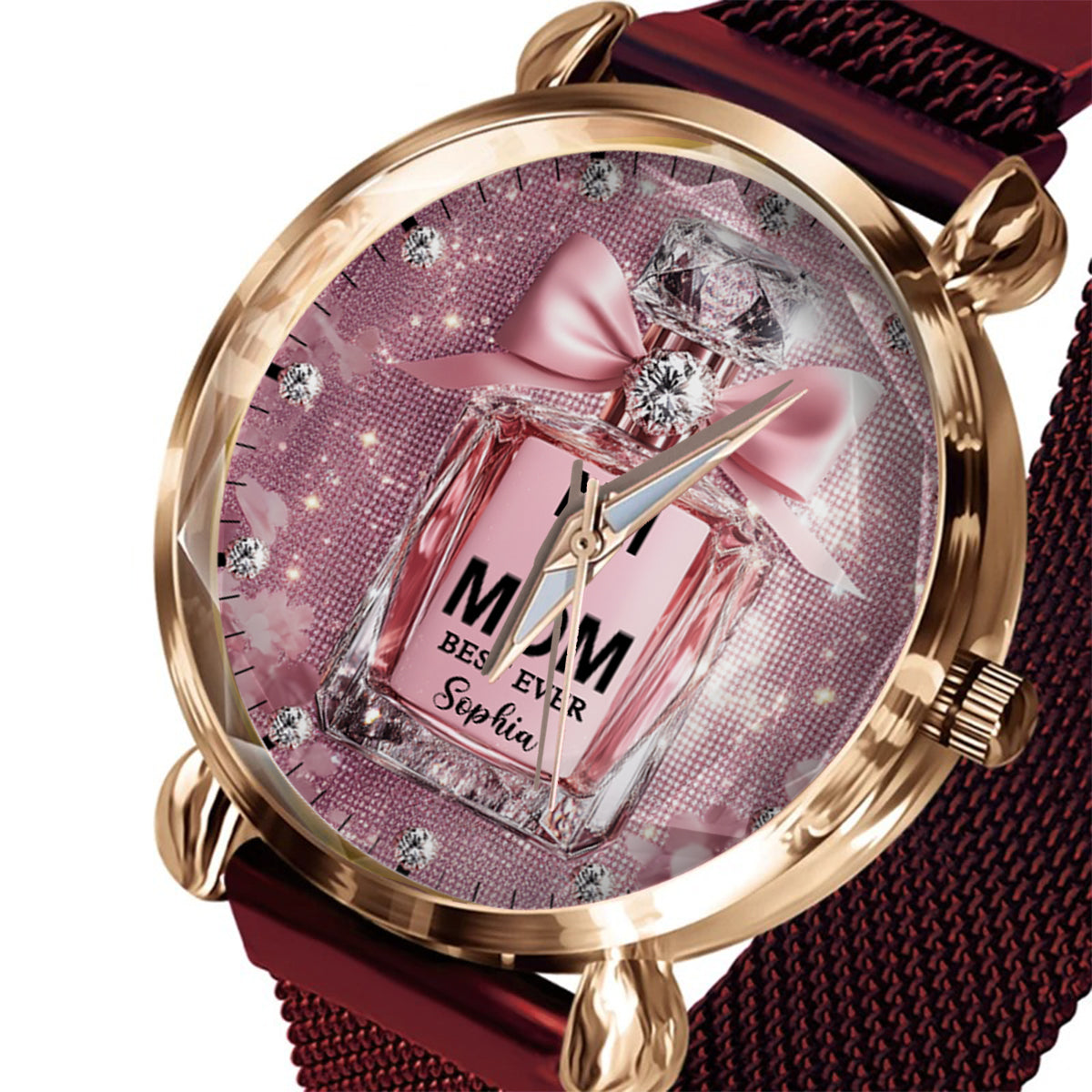Best Mom Ever - Personalized Mother Women Hand Watch