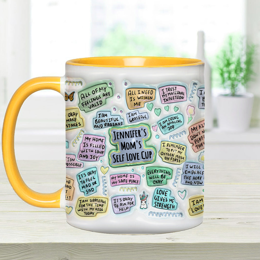 Mom's Self Love Cup - Personalized Mother Accent Mug