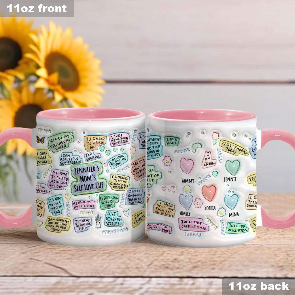 Mom's Self Love Cup - Personalized Mother Accent Mug