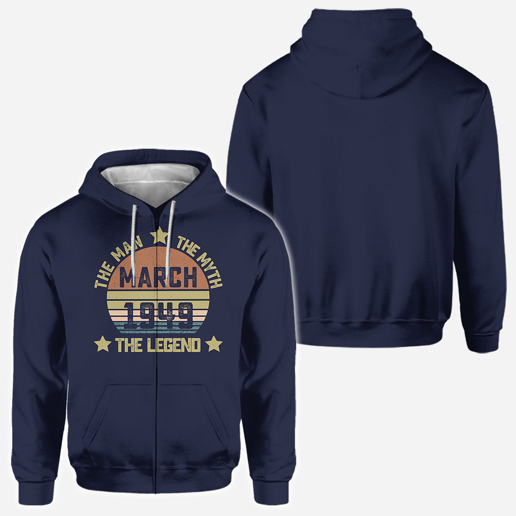 Birthday Gift, The Man The Myth The Legend - Personalized Birthday All Over Shirt