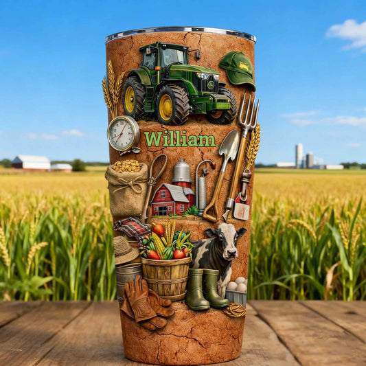 Geschenkidee für Landwirte – personalisierter Bauern-Trinkbecher