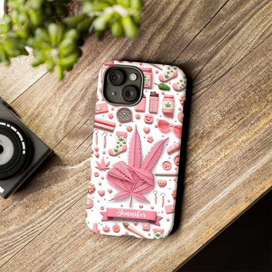 Irgendwo ist es 4:20 Uhr – Personalisierte Handyhülle mit Weed-Motiv