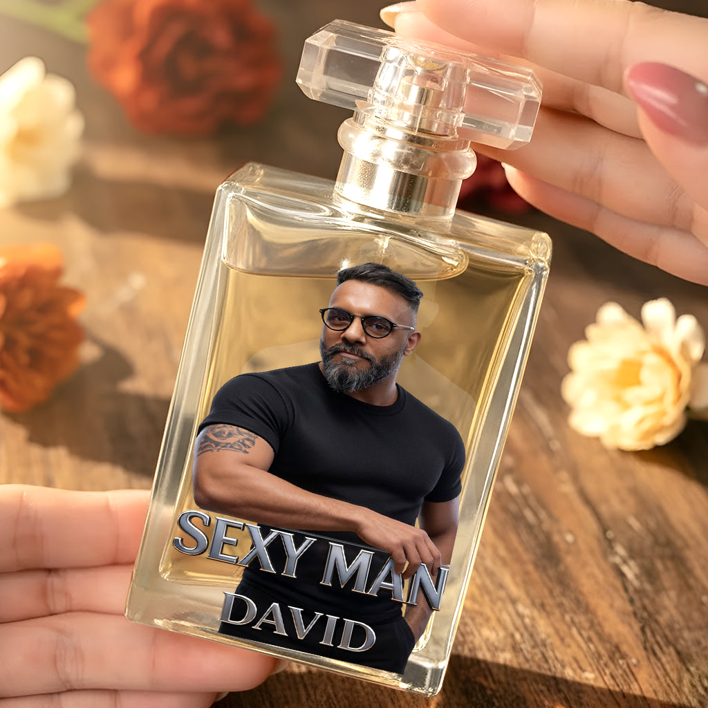 Luxuriöse Geschenke für Männer - Individuell vom Foto - Personalisierte Nachfüllbare Parfümflasche