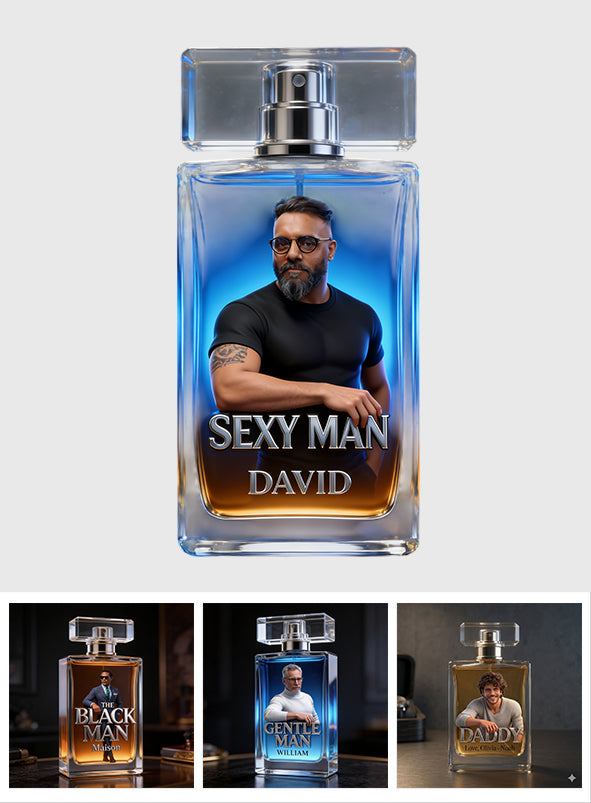 Luxuriöse Geschenke für Männer - Individuell vom Foto - Personalisierte Nachfüllbare Parfümflasche