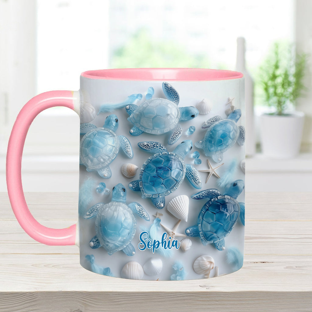 Ocean Spirit Turtle - Personalized Turtle Accent Mug
