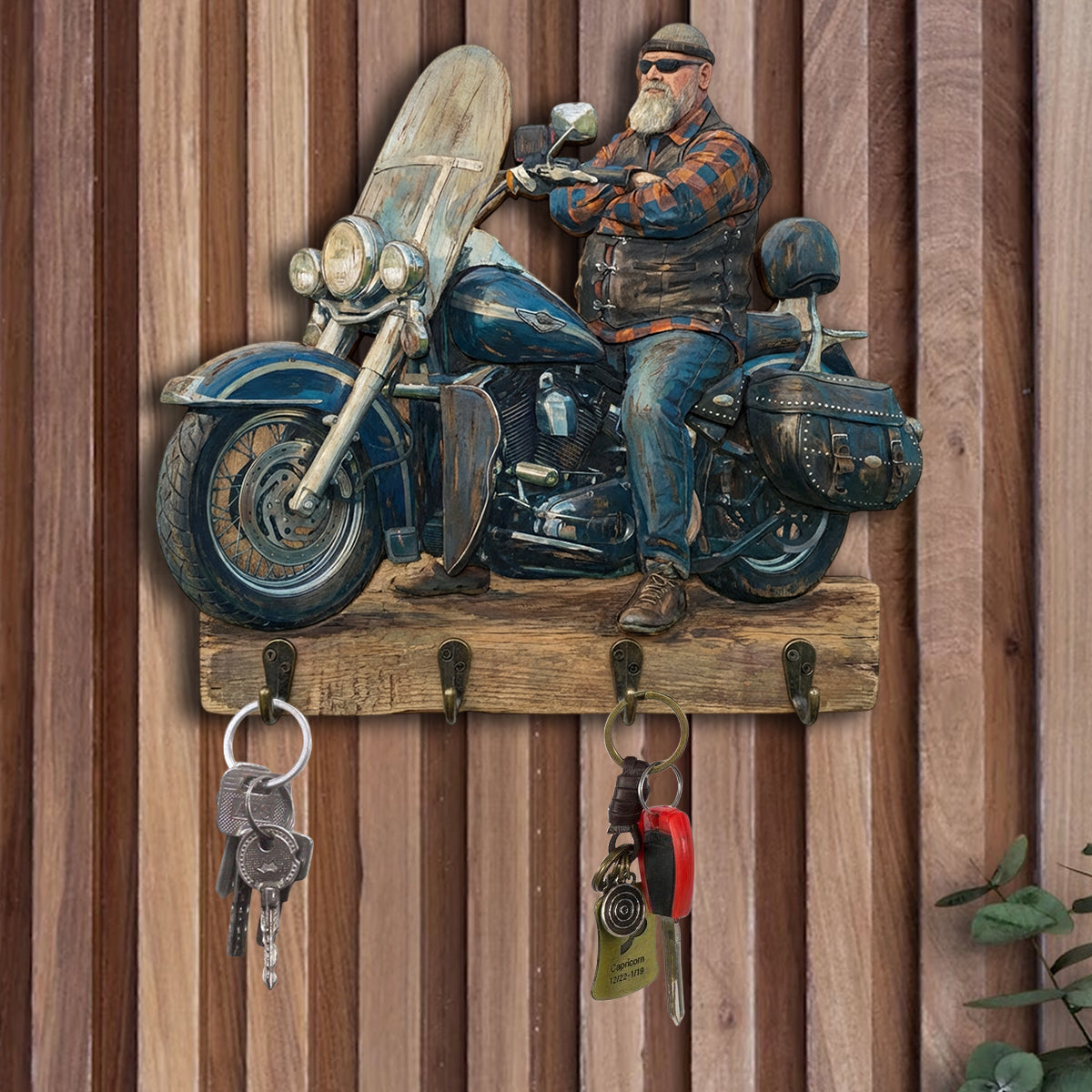 Porte-bagages suspendu personnalisé à partir de n'importe quelle photo - Porte-bagages suspendu sur mesure pour motards