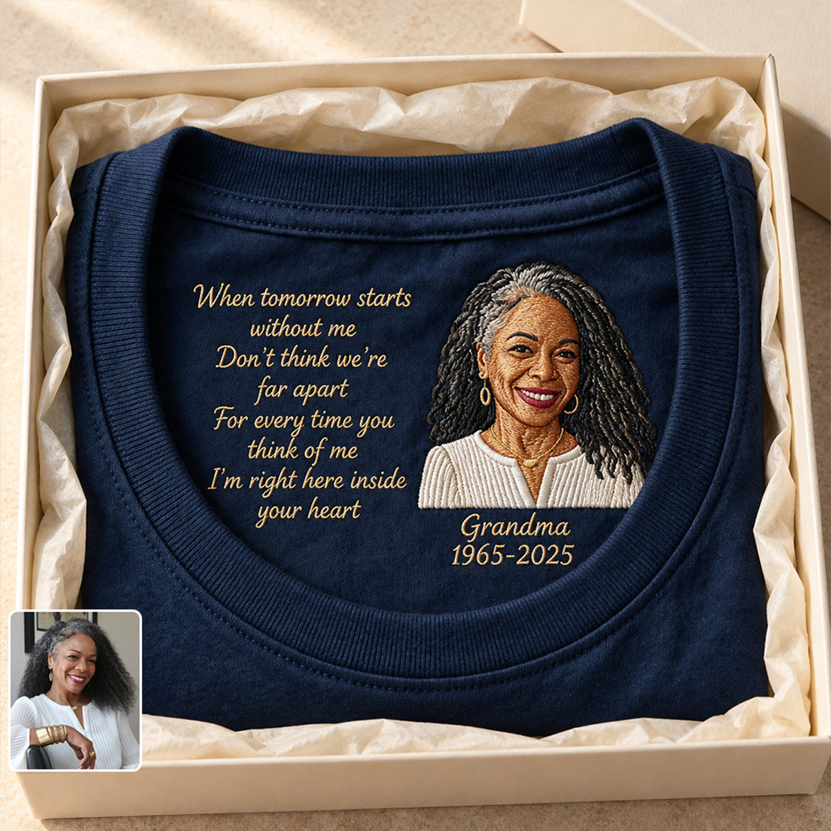 Sympathy Gift - Personalized Memorial Hidden Message Shirt