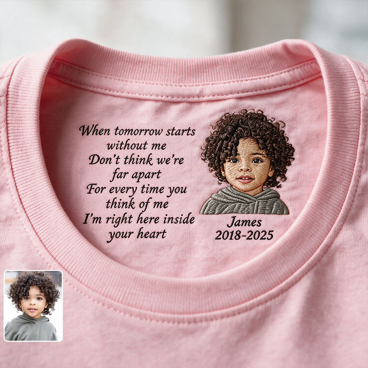 Sympathy Gift - Personalized Memorial Hidden Message Shirt