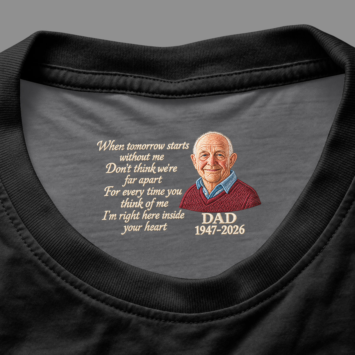 Sympathy Gift - Personalized Memorial Hidden Message Shirt