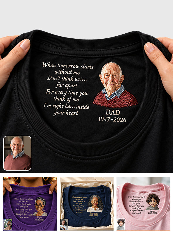 Sympathy Gift - Personalized Memorial Hidden Message Shirt